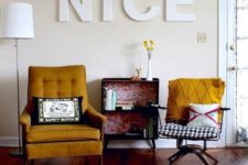 03 color can be a nice denominator, which is veyr easy to apply while decorating, here it’s mustard