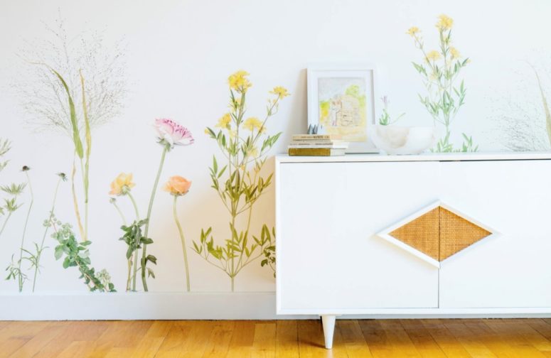 stylish floral wallpaper There are floral prints and many other patterns and looks available, you may find something proper for your home