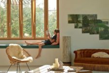 04 boho style with a natural feel is the staple of this interior, and the furniture is harmonized