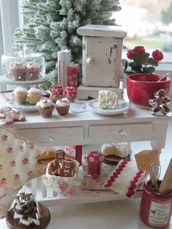 organize a sweets station with cupcakes, cookies, cakes and other stuff like that