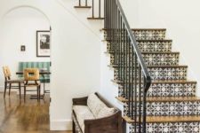 07 incorporate mosaic tiles into your interior cladding your stairs with them – such decor can be seen even in Mediterranean cities