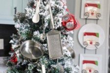 cute kitchen-inspired tabletop christmas tree