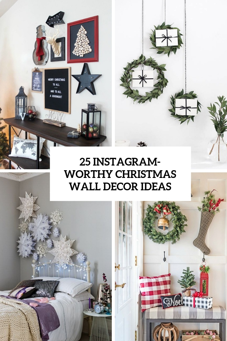 35 Best Christmas Wall Decor Ideas And Designs For 2021 | vlr.eng.br