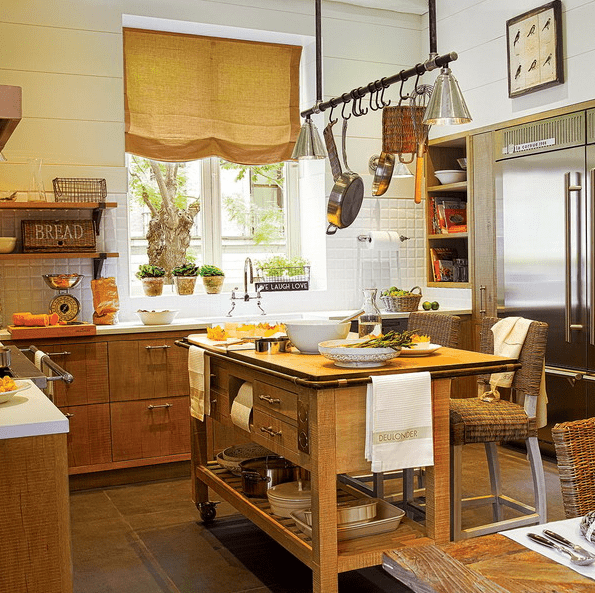 This cozy kitchen with a neutral color palette inspires creativity, which you need for cooking