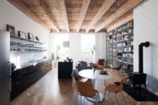 01 This ultra-modern apartment is located in a former monastery and features a functional interior and practical solutions