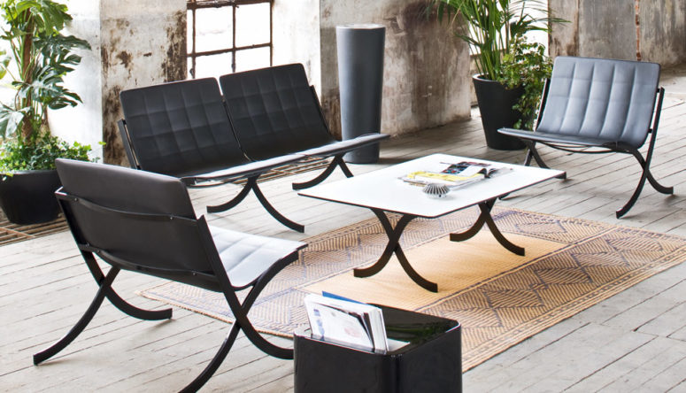 cool furniture for an outdoor space The pieces are available in two basic colors - black and white and will easily fit many outdoor spaces