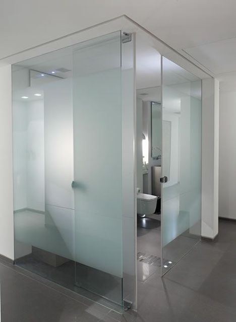 Frosted Glass Bathroom Doors Ideas Glass Designs