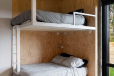 bunk beds are practical for holiday homes