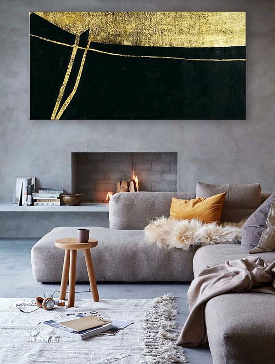 a contemporary L-shaped sofa to overwhelm your living room and set a tone