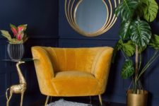 15 jewel tones like this bright yellow is a good idea to rock velvet, the trendiest fabric of this year
