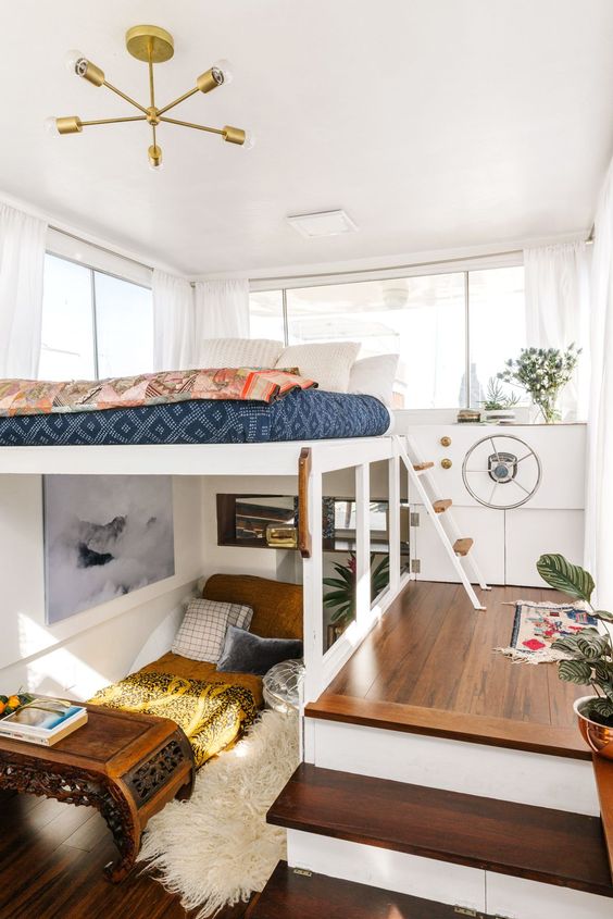 potted plants and various textiles are amazing to spruce up the space and make it welcoming