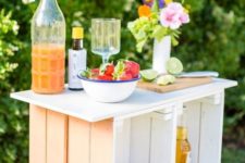 cute compact ikea hack bar