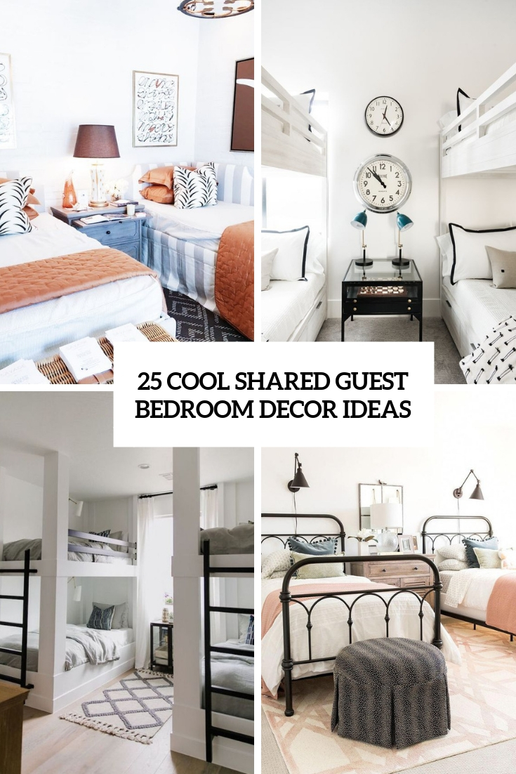 20 Cool Shared Guest Bedroom Decor Ideas   DigsDigs