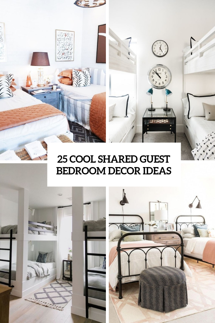 25 Cool Shared Guest Bedroom Decor Ideas - DigsDigs