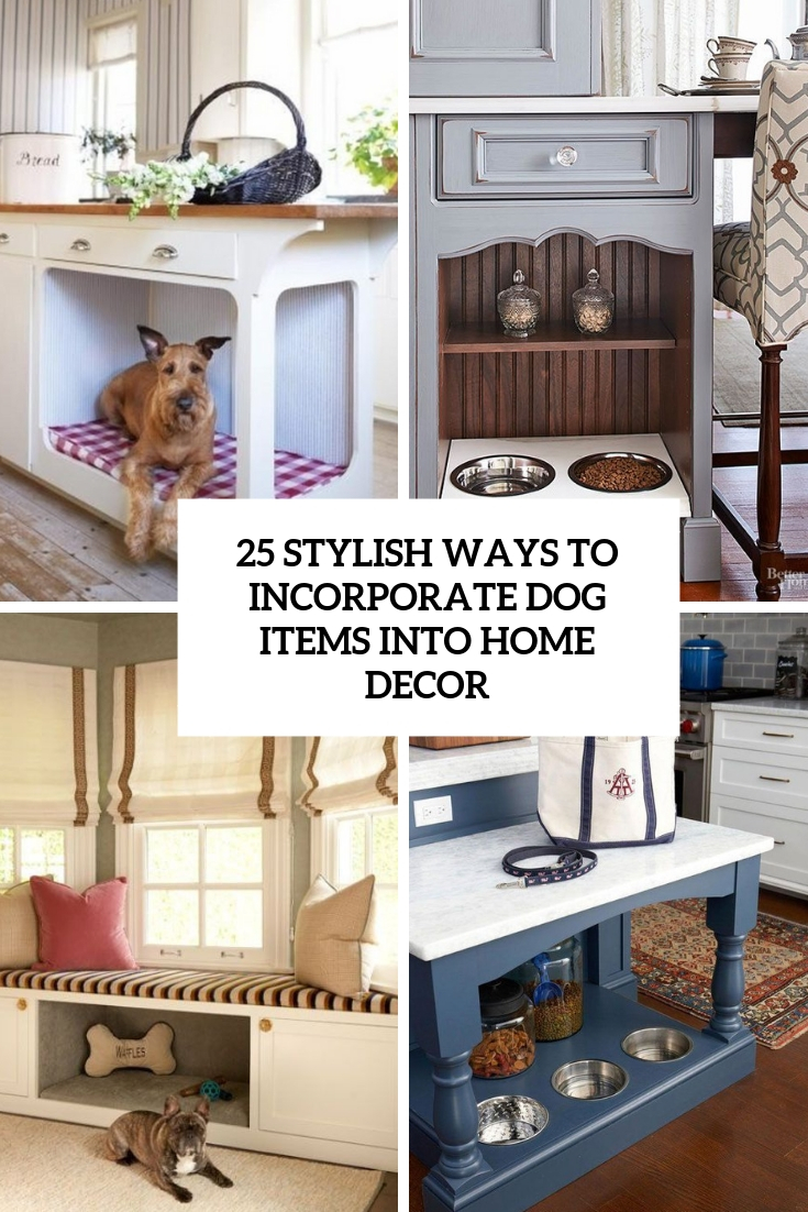 dog bed built into cabinet