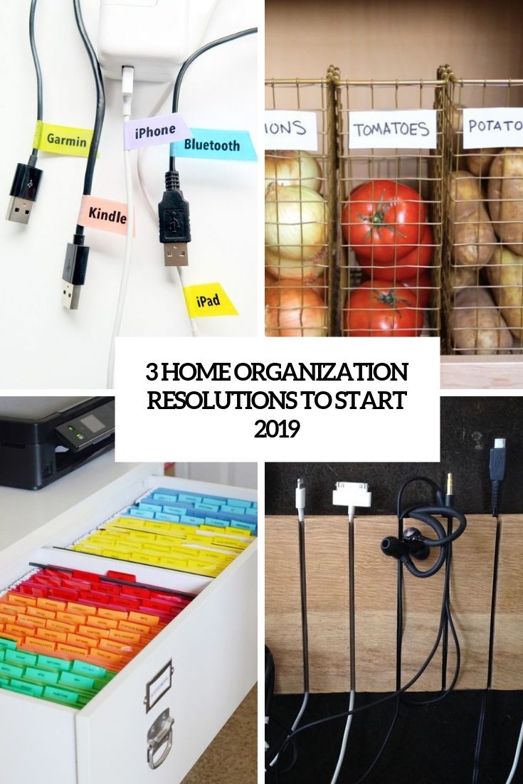 home organization resolutions to start 2019 cover