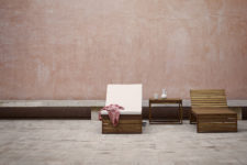 01 Indoor-Outdoor furniture collection is a re-edition of 1959 furniture series inspired by Cubism