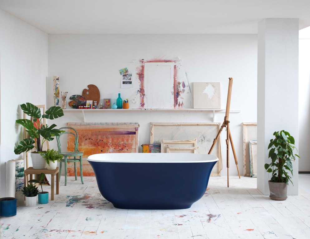 Victoria + Albert presented bold and bright bathtubs and sinks for modern homes