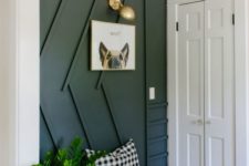 02 just one statement wall with paneling is a statement idea for any entryway that gives it an edge