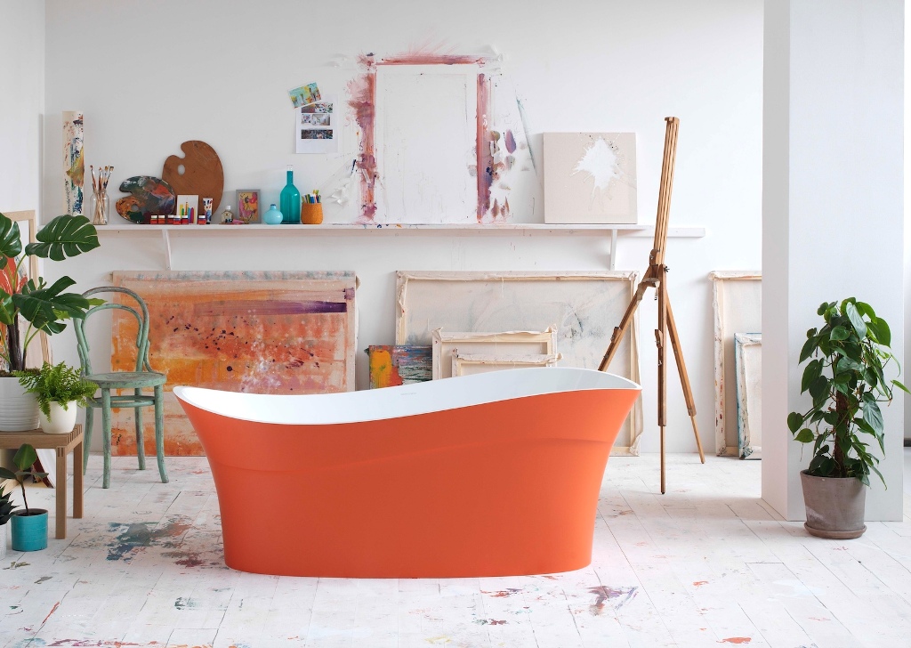 Nearly every bathtub by Victoria + Albert can be done in bright colors