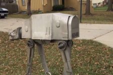 03 Star Wars inspired mailbox is a unique idea with a geeky and industrial feel, it’s a real decoration for your outdoor space