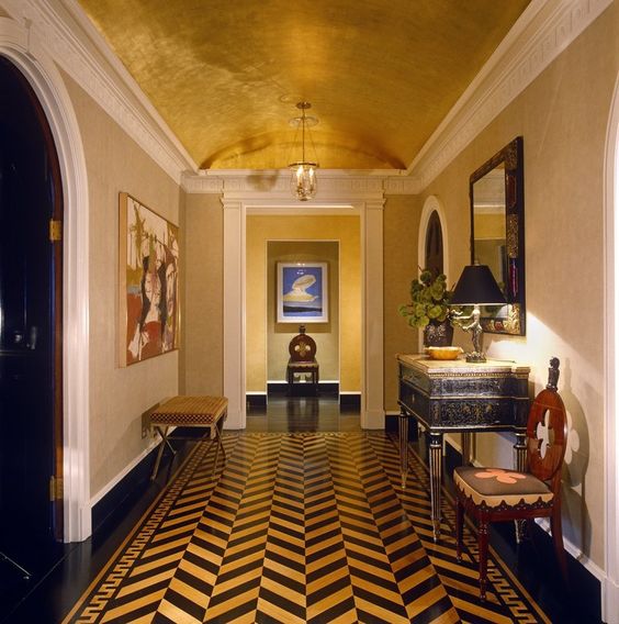 30 Dramatic Metallic Ceilings For A Statement