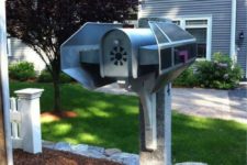 07 Star Wars Tie Bomber mailbox is a cool DIY project that will personalize your mailbox in a very bold and catchy way