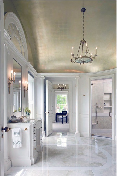 30 Dramatic Metallic Ceilings For A Statement
