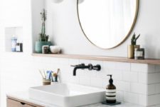 a floating vanity makes any bathroom looks modern