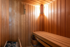 10 The bathroom includes a sauna for full relaxation