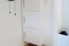 10 a comfortable storage piece of IKEA Trones and black letter stickers to mark each drawer