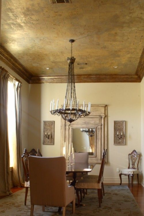 30 Dramatic Metallic Ceilings For A Statement