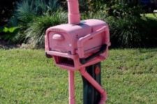 15 an industrial pink flamingo mailbox is a gorgeous idea for a southern place, and it’s a fresh take on famous bird decor