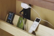 17 a shelf placed next to the sockets to put all your gadgets comfortably and charge them easily