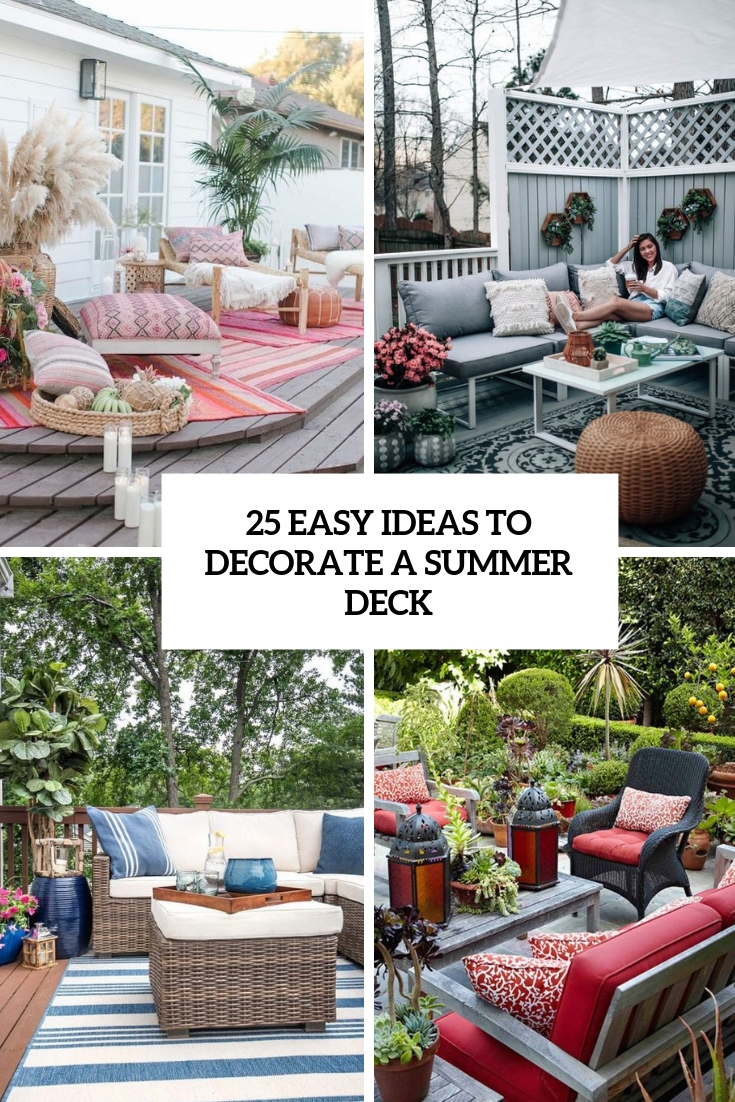 25 Easy Ideas To Decorate A Summer Deck - DigsDigs