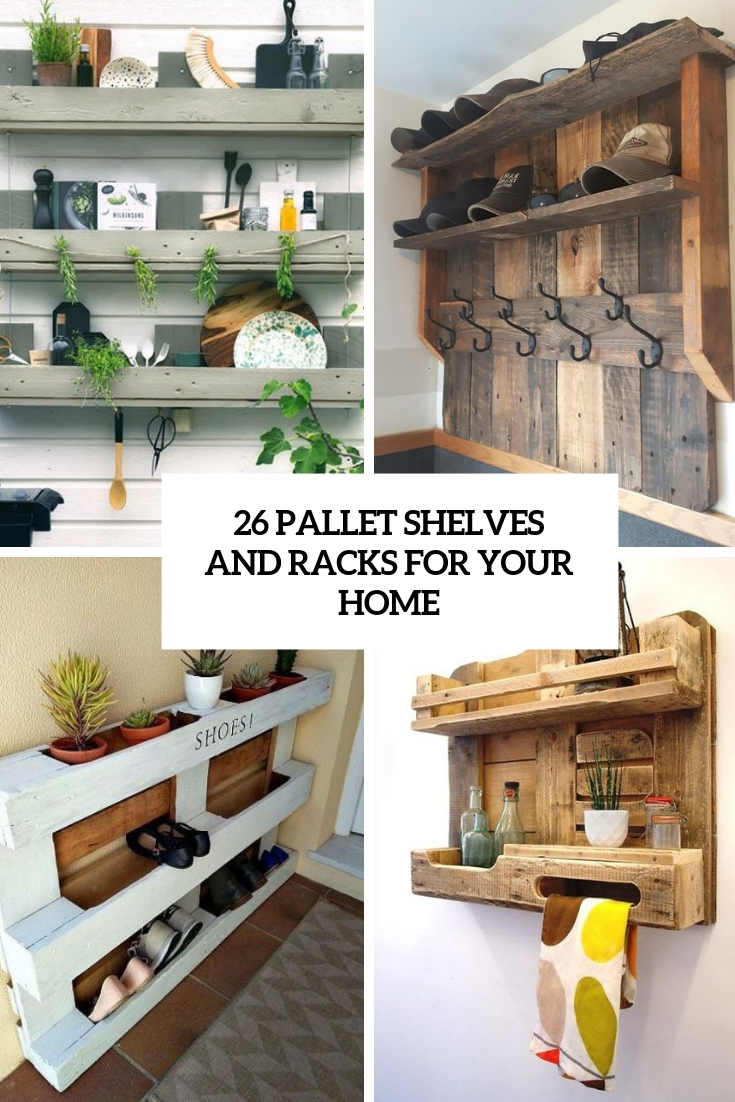 pallet shelves and racks for your home cover