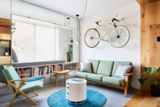 01 This small contemporary apartment was renovated by an architect for himself and it celebrates the small footprint life