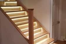 05  each step highlighted with strip lighting makes the staircase look more modern and edgy