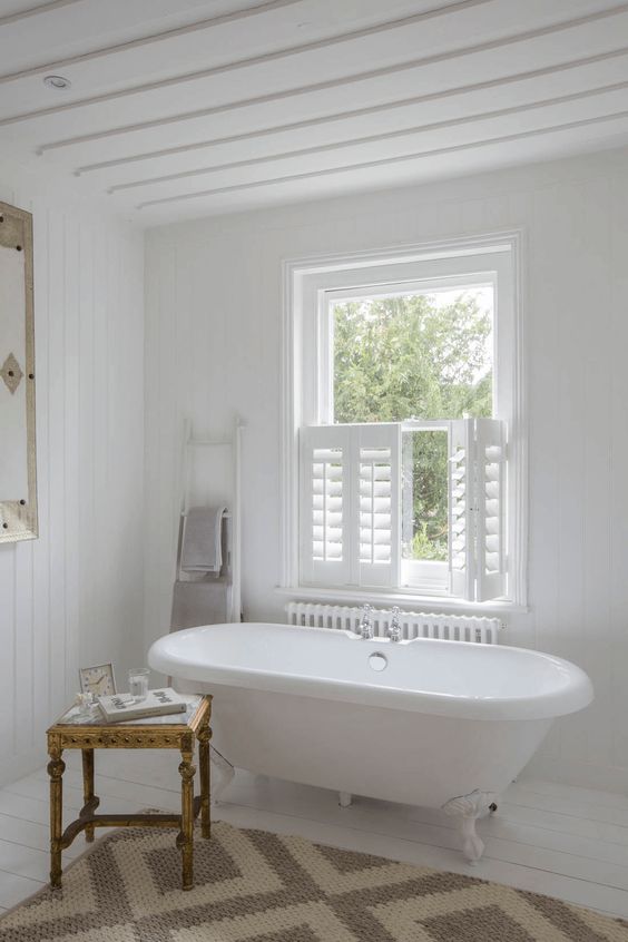half window indoor shutters are a great solution if you want more light and don't have neightbors too close