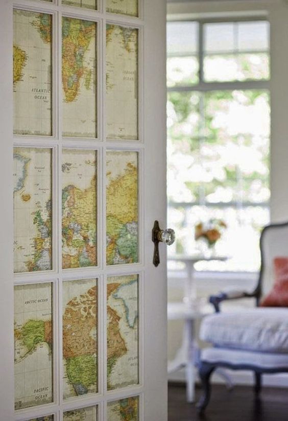 25 Ways To Incorporate Maps Into Home Decor