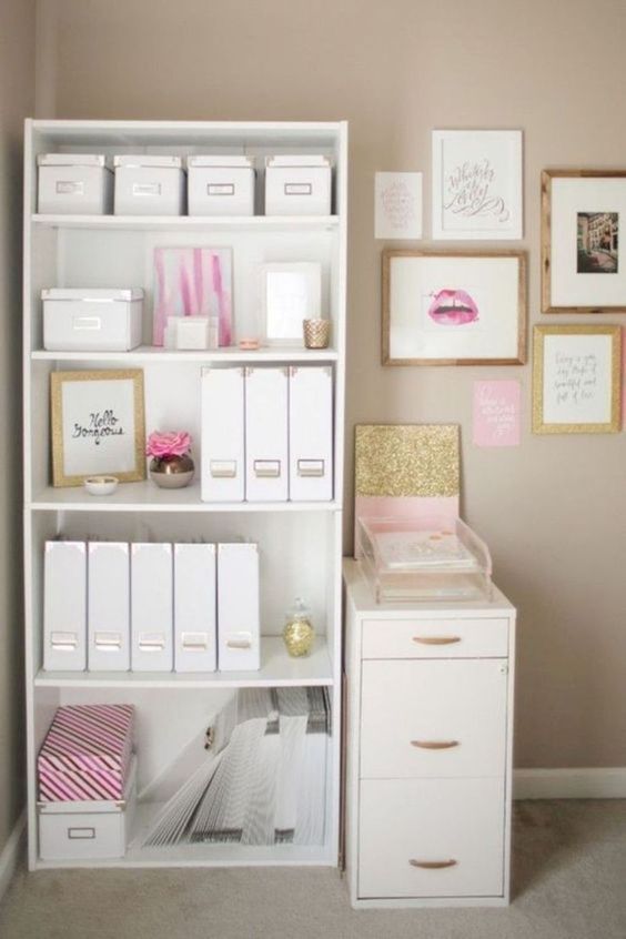 a white open storage free-standing unit is a timeless idea to store everything you want