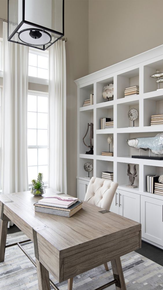 New Home Office Shelving for Simple Design