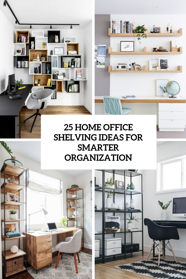 19 Home Office Shelving Ideas For Smarter Organization - DigsDigs 19 Home Office Shelving Ideas For Smarter Organization - DigsDigs