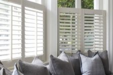 25 such half window shutters will keep you away from excessive sunlight while you are reading on this daybed