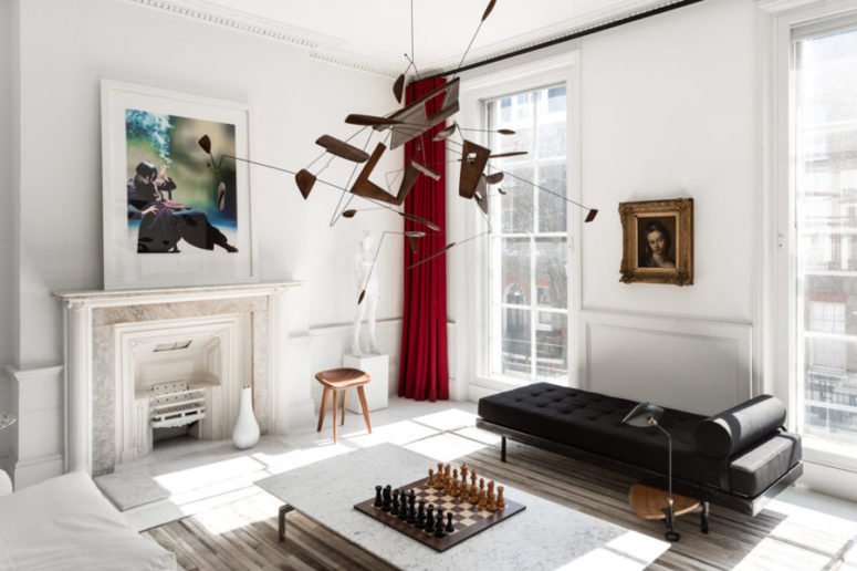 White Home Mixing Mid Century Modernism And Minimalism DigsDigs