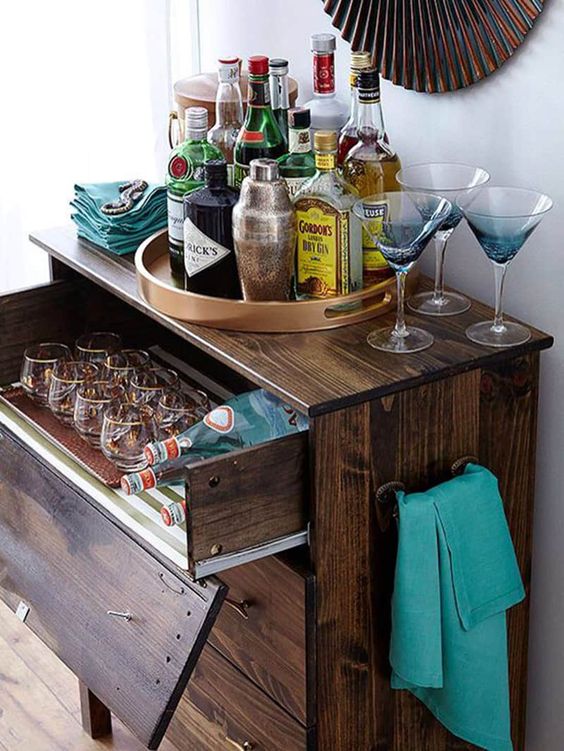 kast Coördineren Populair 25 Cool And Bold IKEA Home Bar Hacks - DigsDigs