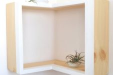 04 a stylish contemporary open box shelving unit will not only give you storage space but will also dress up the corner