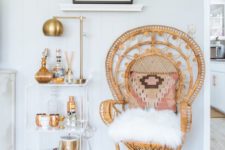 boho drink area to relax