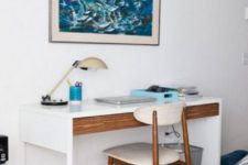 06 hack your Micke desk with a wooden drawer or just covering the existign one with contact paper