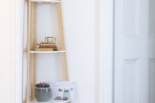 11 this stylish corner shelf is great for the hallway, keeping all those essentials ready anytime you need them